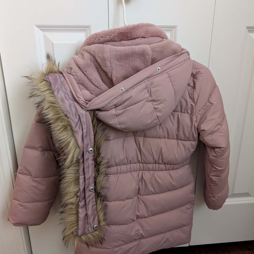 Abercrombie Kids Blush Puffer Coat - Picture 3 of 5